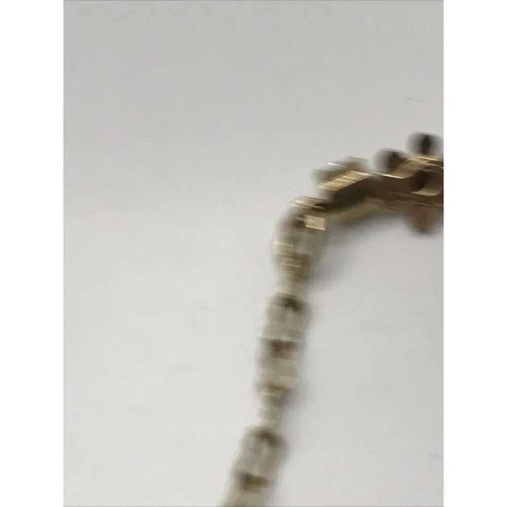 Avon Daisy Chain Anklet Gold Tone Clear‎ Rhinestone Dainty Floral 10